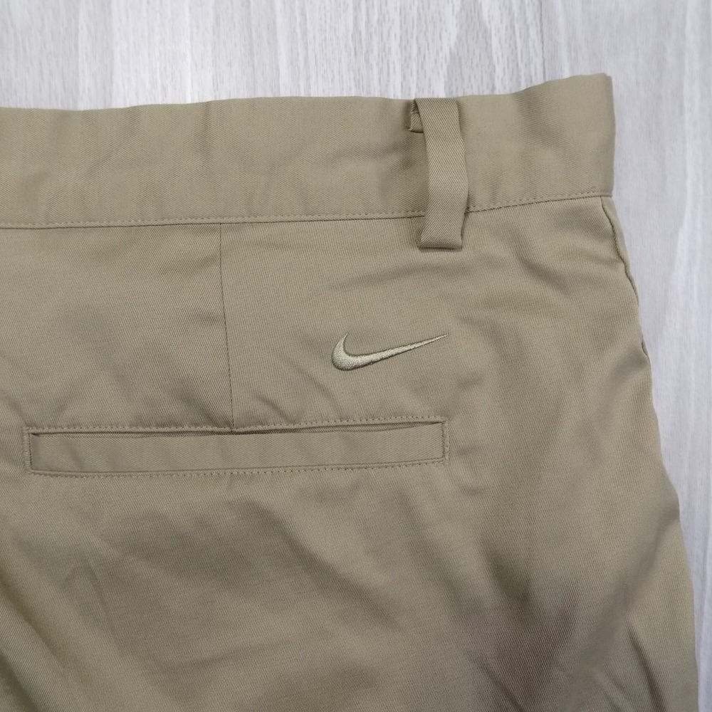 Nike Tour Performance Dri-FIT Pants Mens 38x32 Tan Golf Chino Activewear EUC